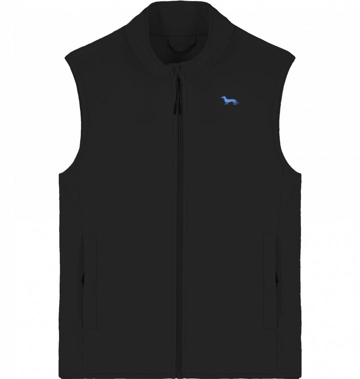 Fleeceweste Organic - Dackel blau
