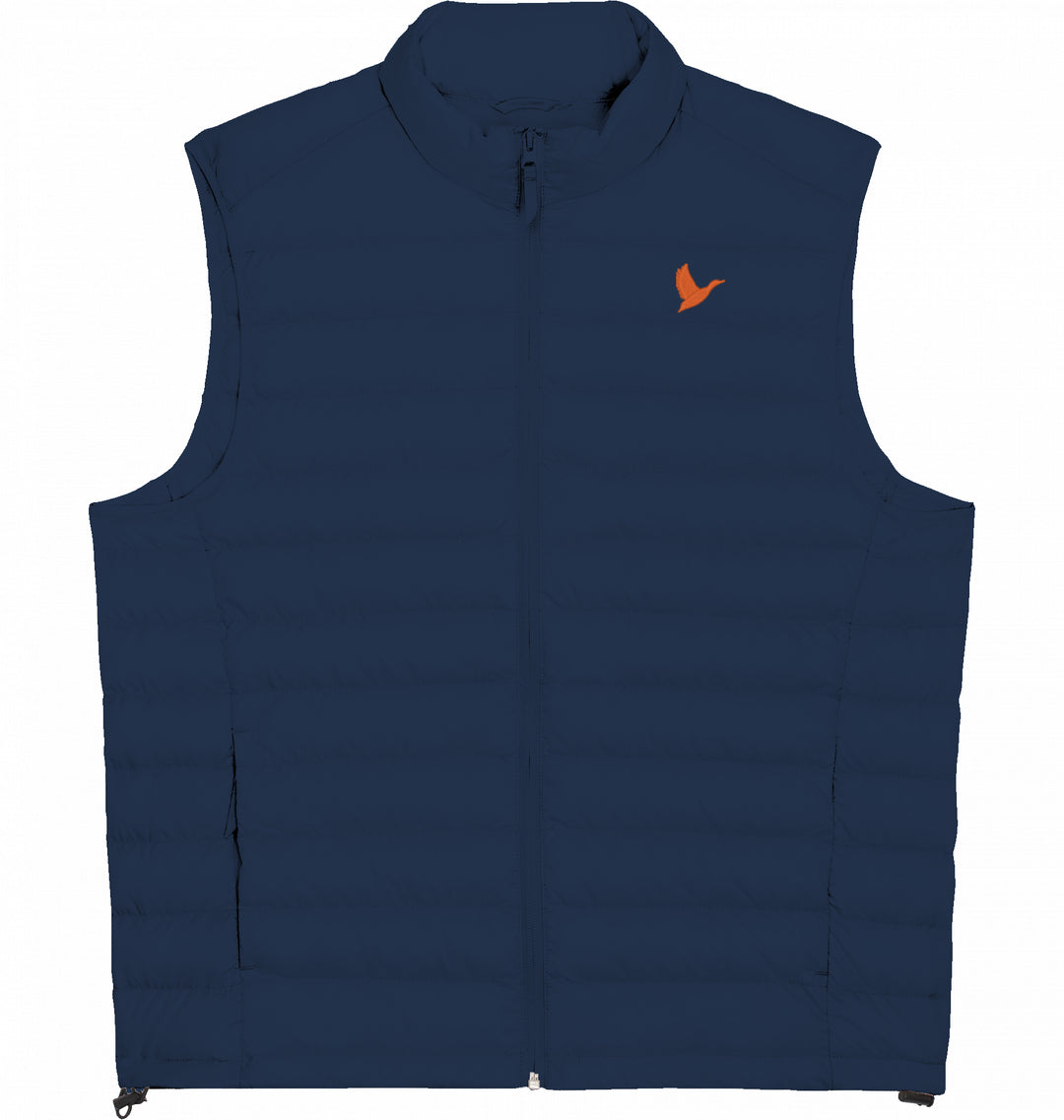 Let me fly Orange- Herren Daunenweste Organic