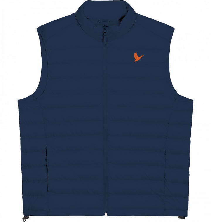 Let me fly Orange- Herren Daunenweste Organic