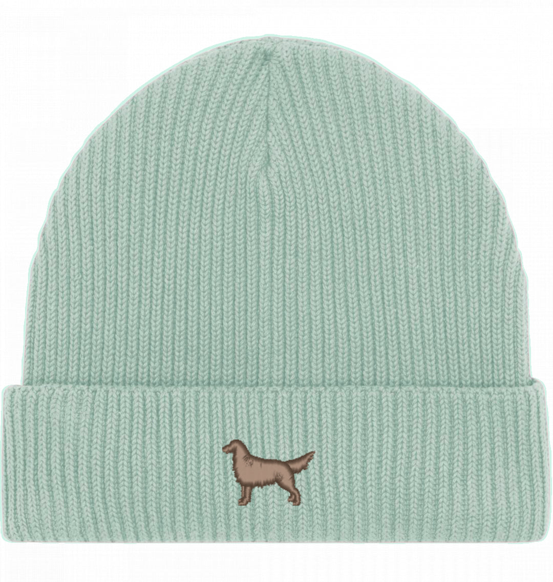 Fisherman Beanie organic - Flat Coated Retriever