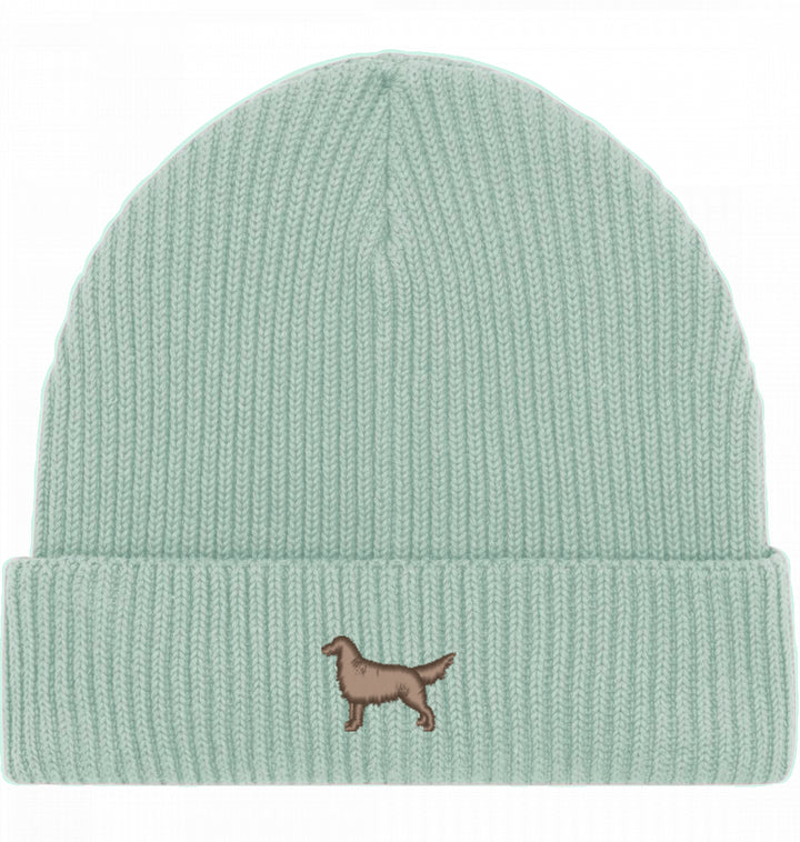 Fisherman Beanie organic - Flat Coated Retriever
