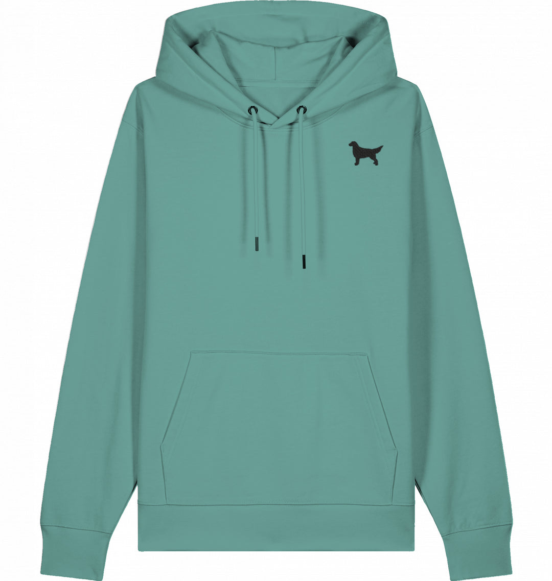 Flat Love orange - Organic Hoodie