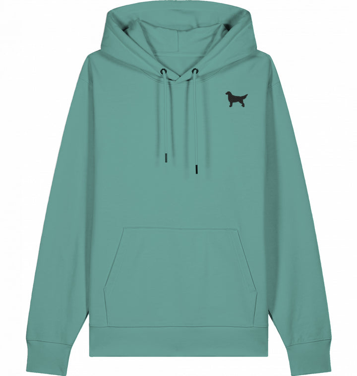 Flat Love orange - Organic Hoodie