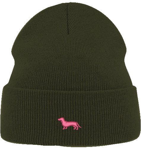 Beanie Organic - Dackel pink