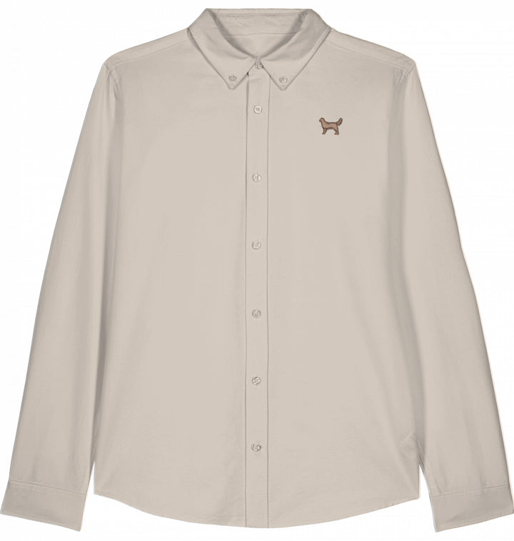 Oxford Hemd Herren - Golden Retriever braun