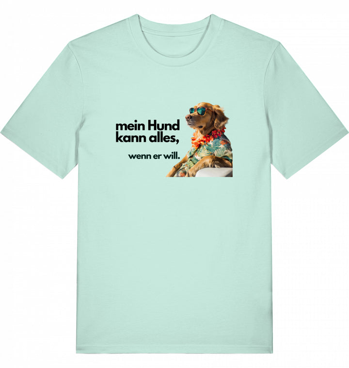 Mein Hund kann alles Goldie - Organic T-Shirt frontprint