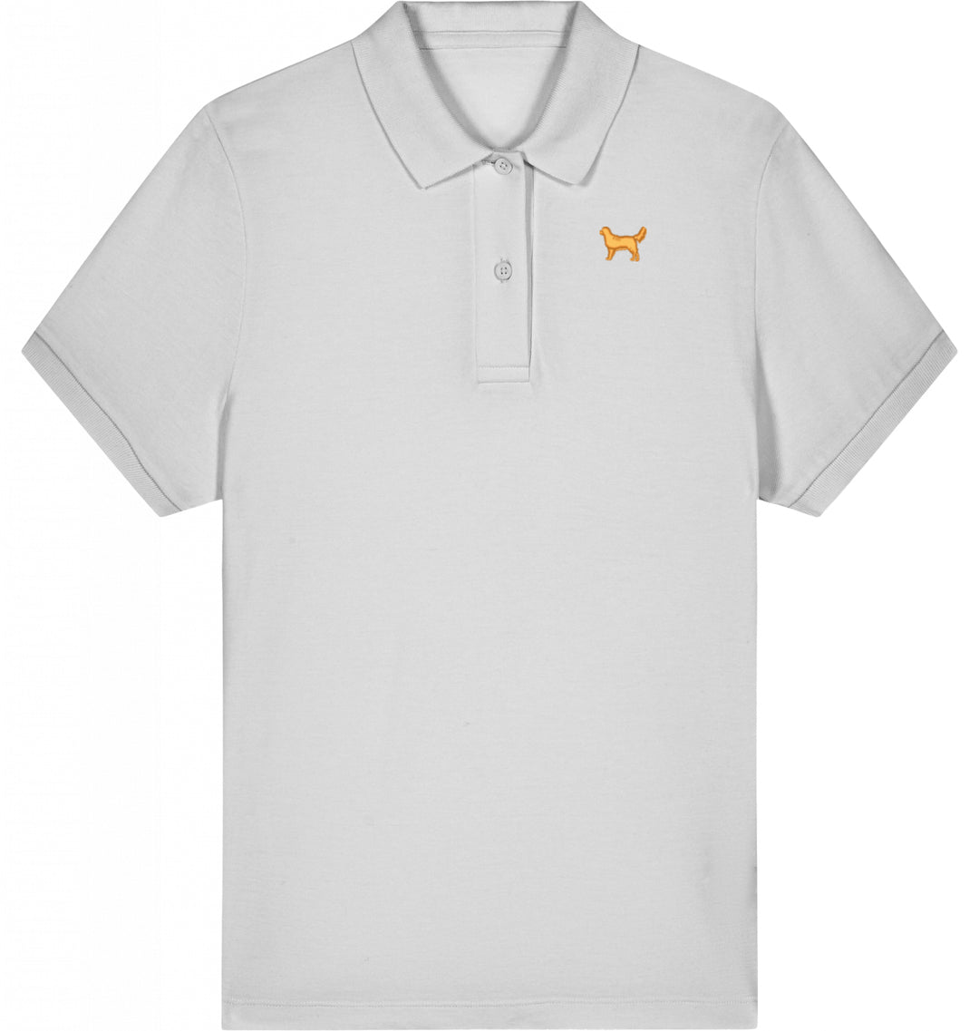 Polo Shirt Damen Organic Golden Retriever gold