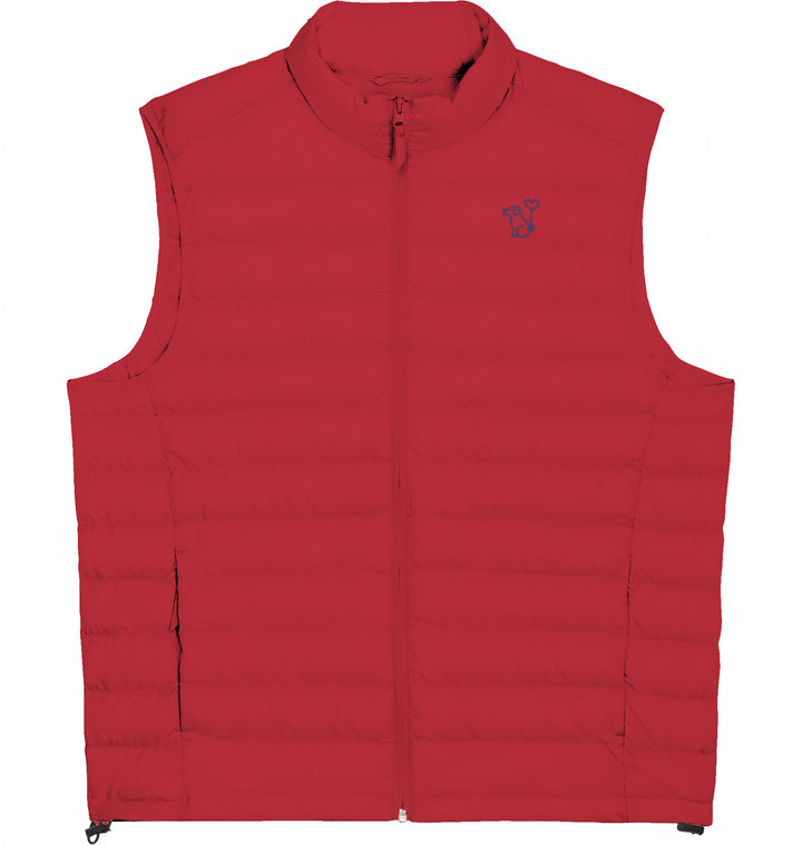 Art Dog Blue - Herren Daunenweste Organic