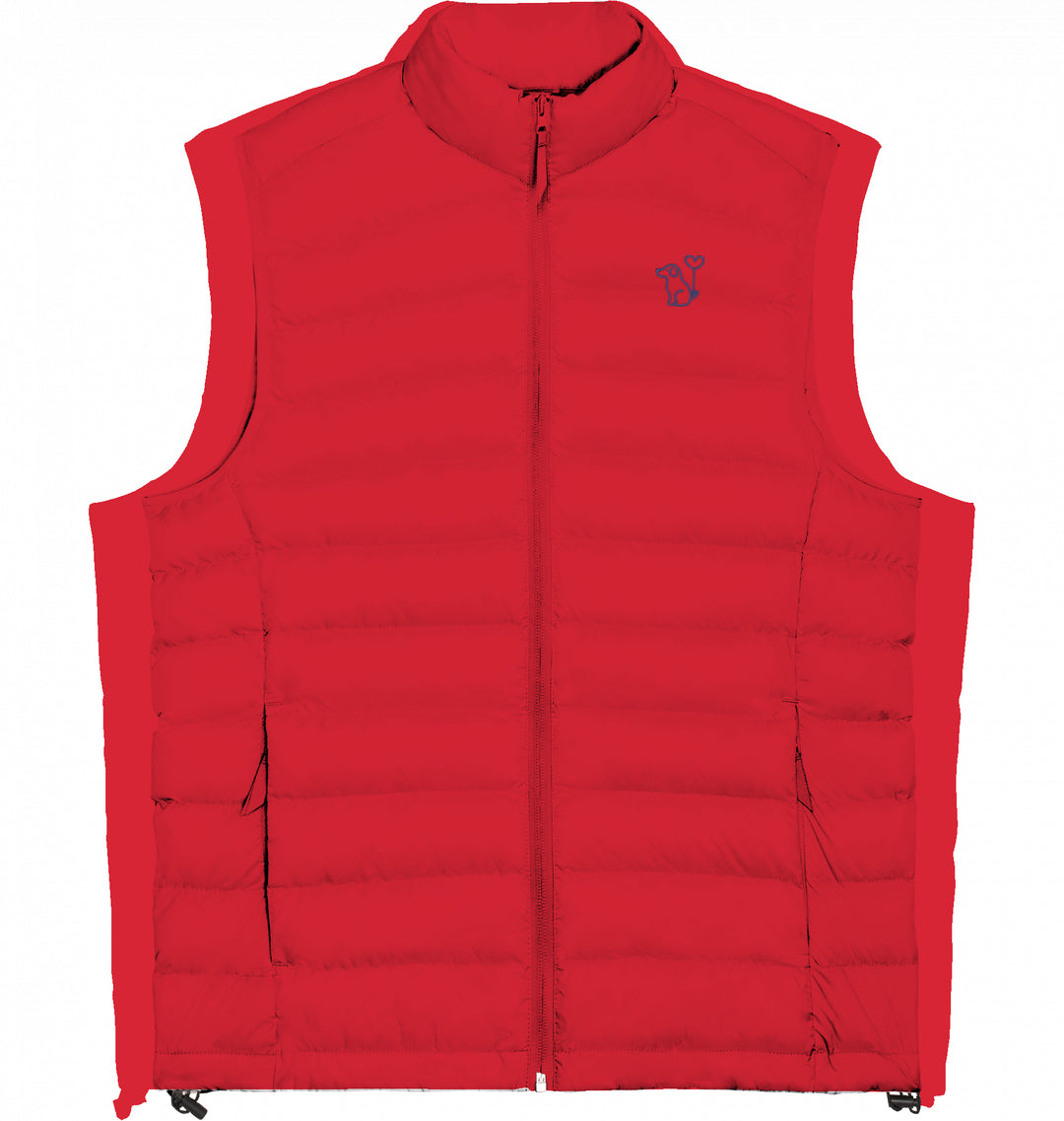 Art Dog Blue - Damen Daunenweste Organic