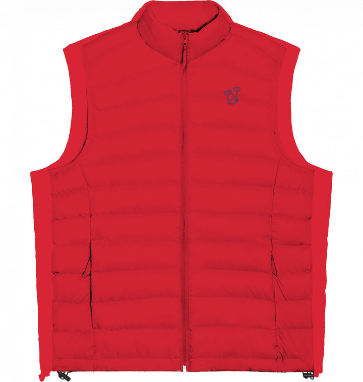 Art Dog Blue - Damen Daunenweste Organic