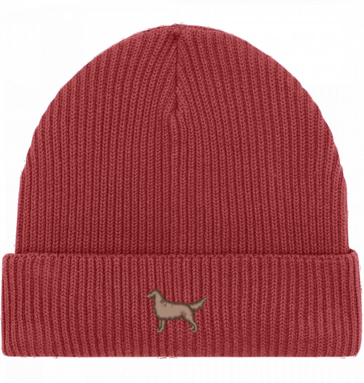 Fisherman Beanie organic - Flat Coated Retriever