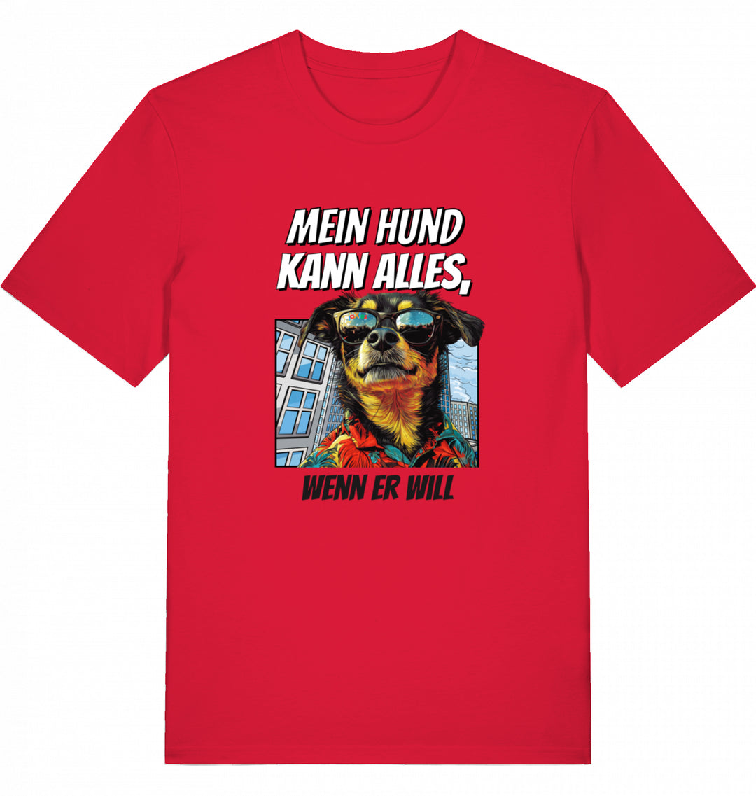 Mein Hund kann alles NY - Organic T-Shirt frontprint