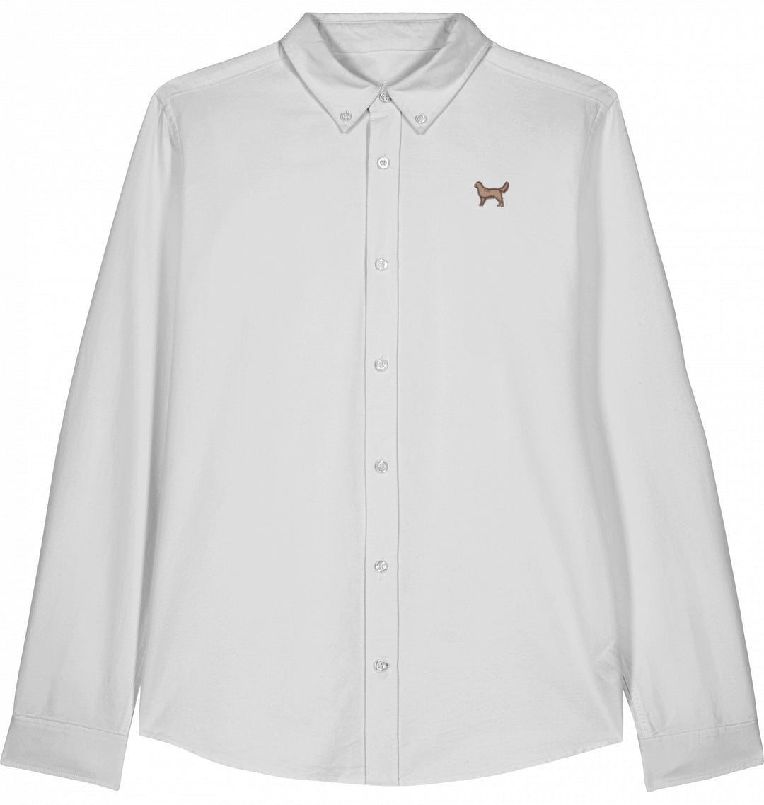 Oxford Bluse Damen - Golden Retriever braun