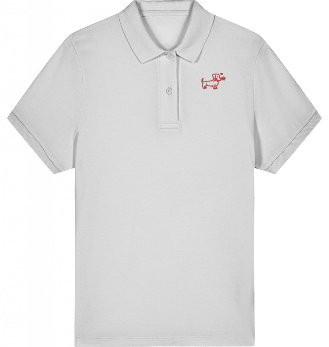 A Flower for you - Organic Polo Shirt Ladies Style