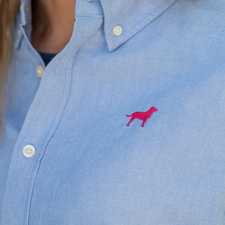 Lab love pink - Damen Oxford Shirt Organic