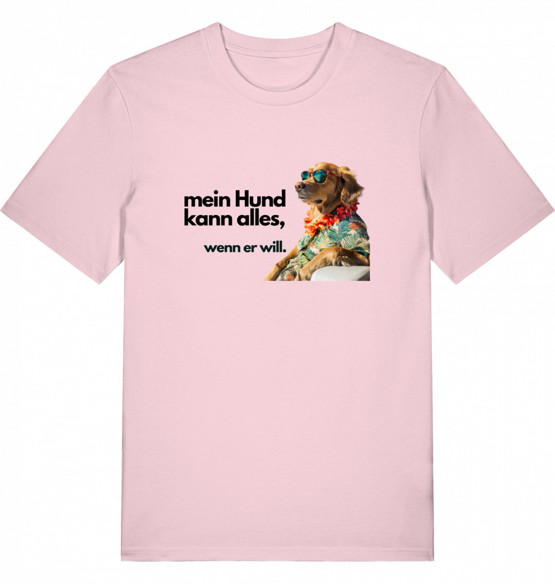 Mein Hund kann alles Goldie - Organic T-Shirt frontprint