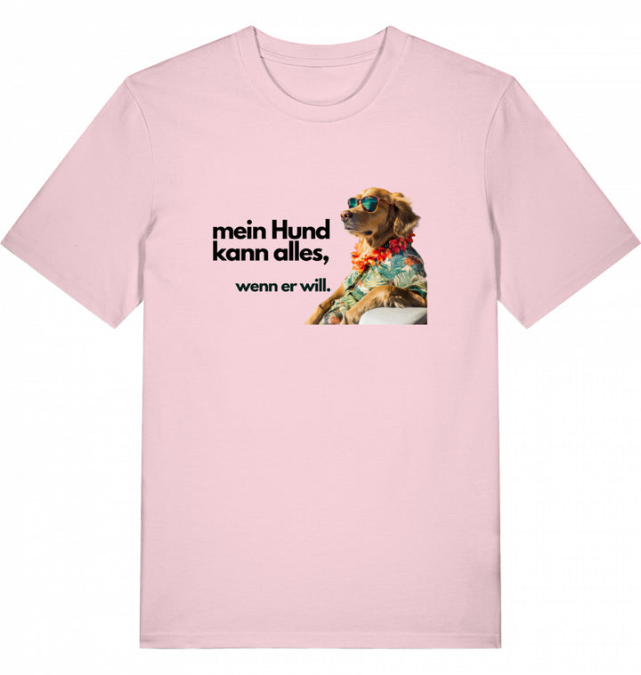 Mein Hund kann alles Goldie - Organic T-Shirt frontprint