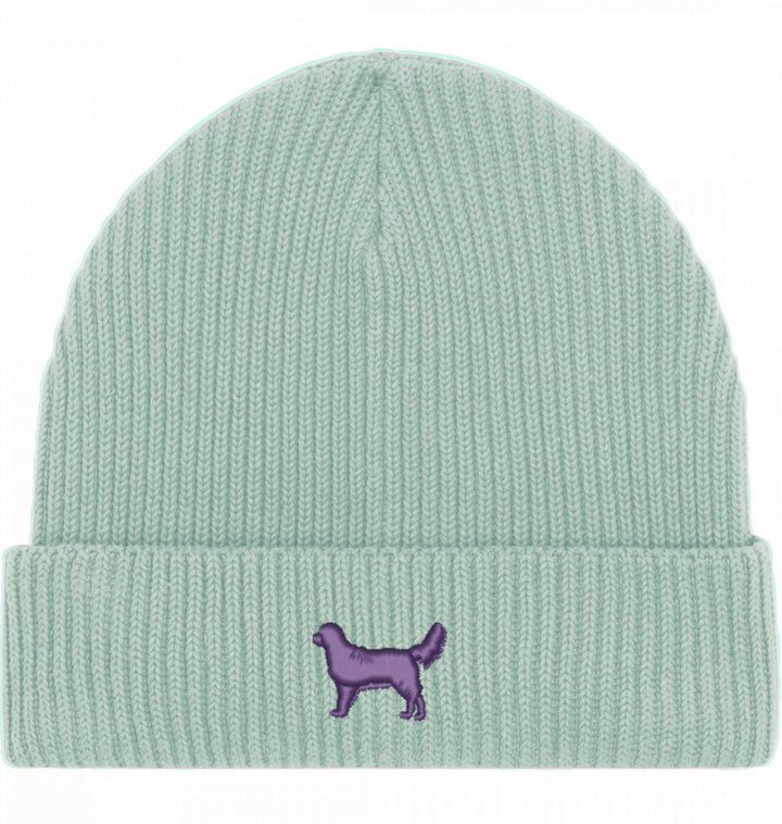 Fisherman Beanie organic - Golden Retriever lila