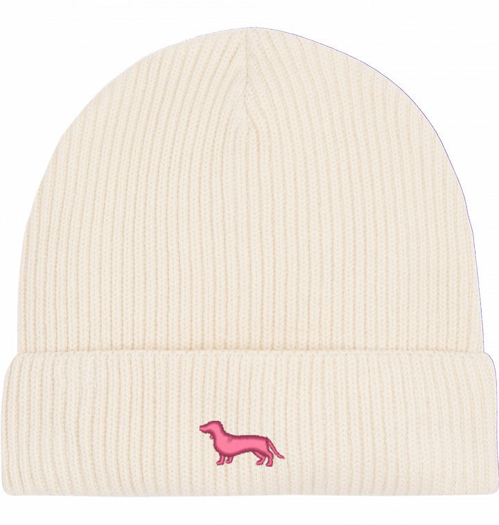 Fisherman Beanie organic - Dackel pink