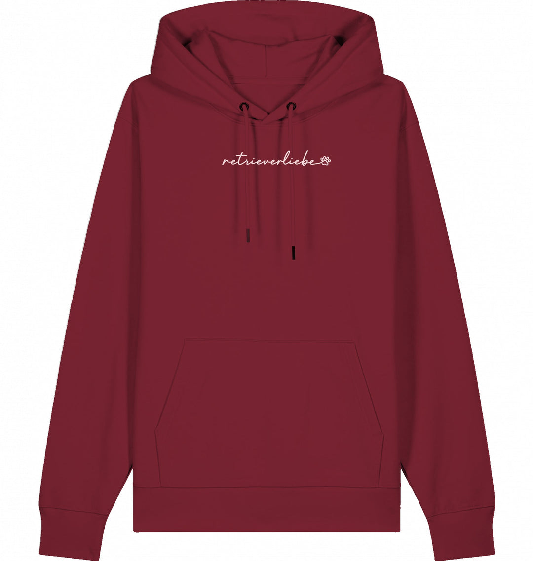 Retrieverliebe Organic Hoodie Burgundy