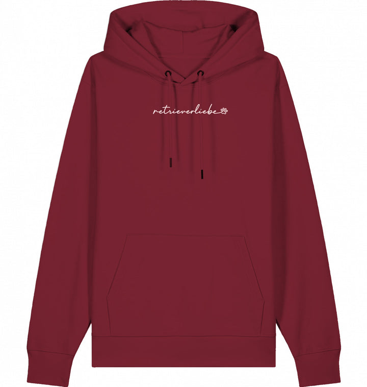 Retrieverliebe Organic Hoodie Burgundy