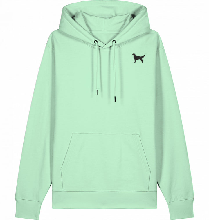 Flat Love orange - Organic Hoodie