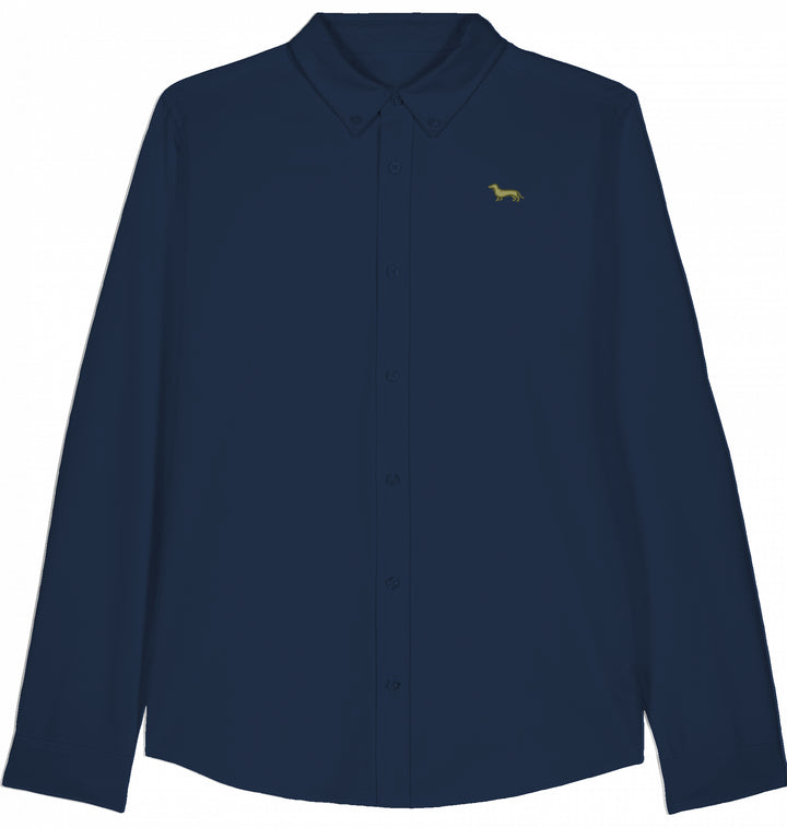 Oxford Hemd Herren - Dackel grün