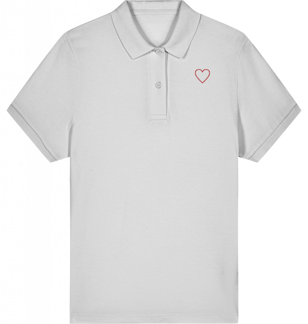 Love in light Lines - Organic Polo Shirt Ladies Style