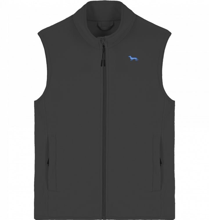 Fleeceweste Organic - Dackel blau