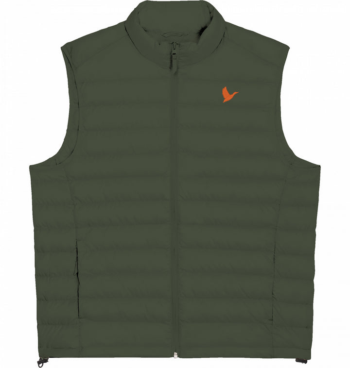 Let me fly Orange- Herren Daunenweste Organic