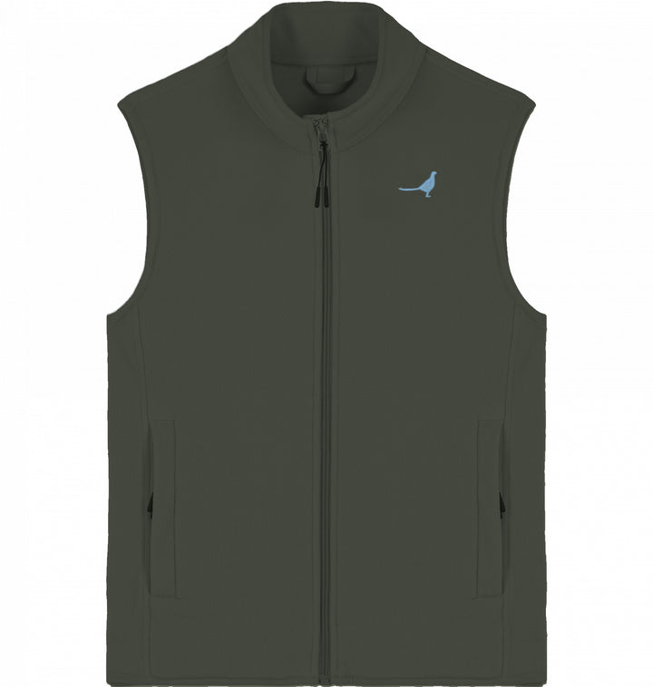 Fleeceweste Organic - Fasan blau