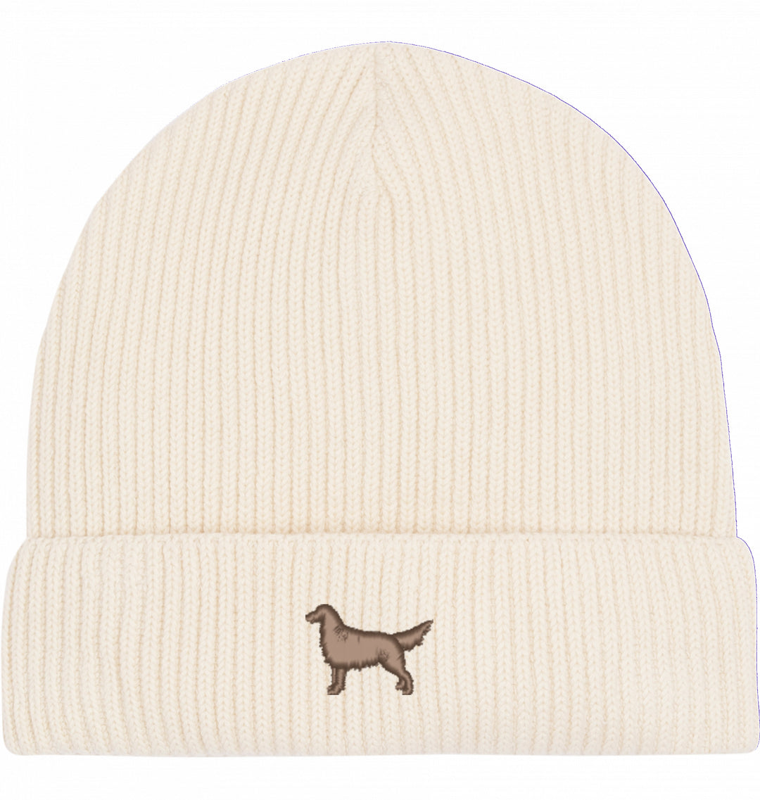 Fisherman Beanie organic - Flat Coated Retriever
