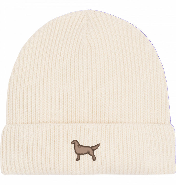 Fisherman Beanie organic - Flat Coated Retriever