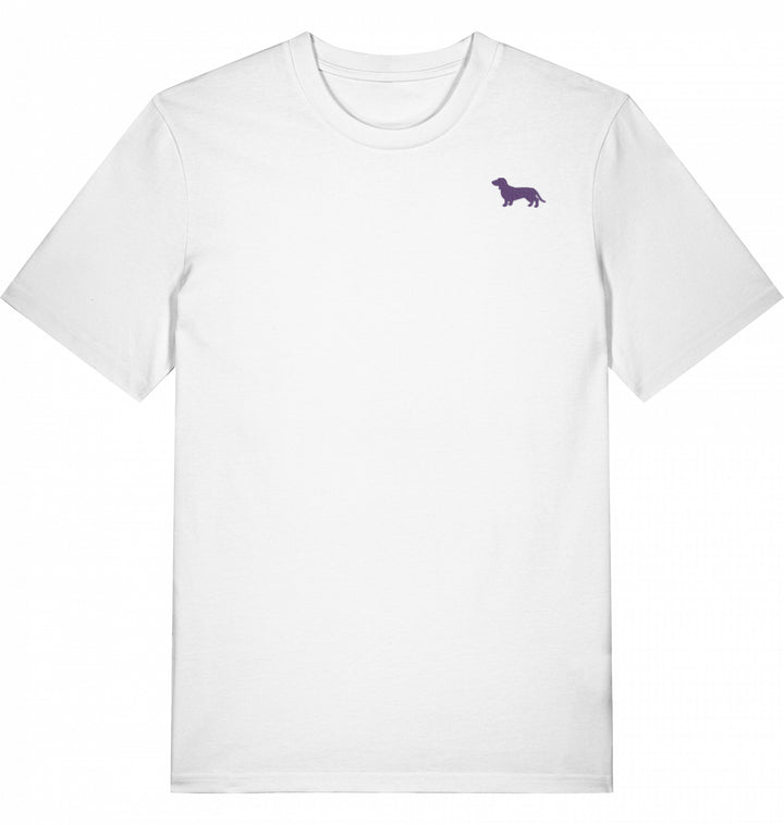 Dachshund lila - Organic T-Shirt