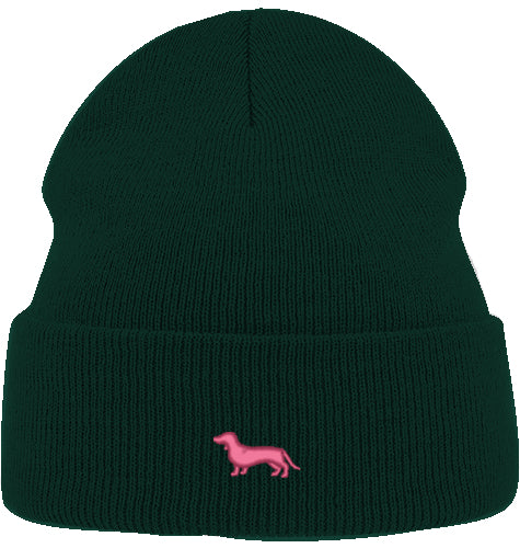 Beanie Organic - Dackel pink