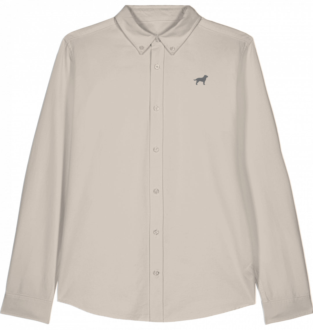 Oxford Bluse Damen Labrador silber