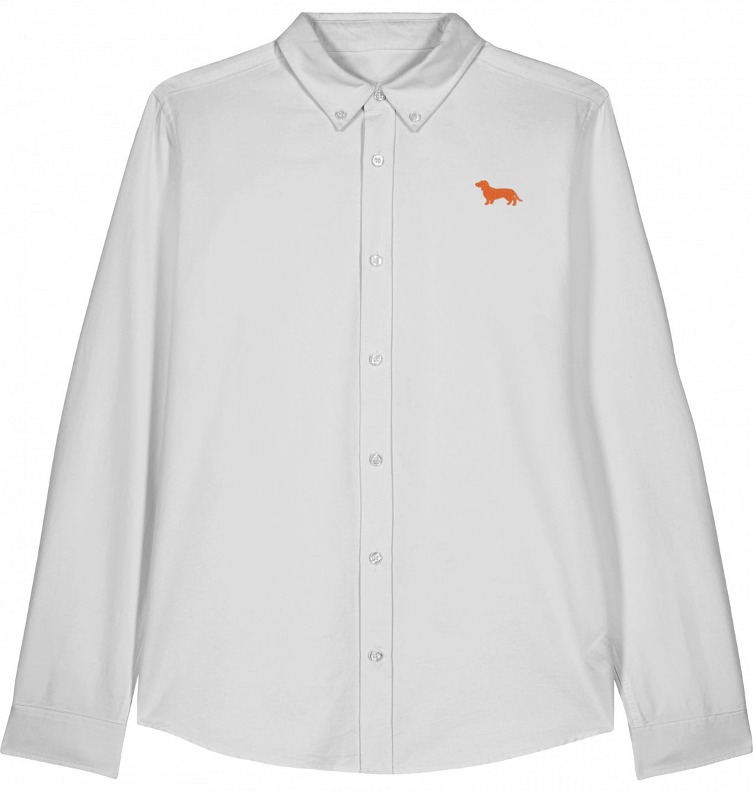 Dachshund Love - Damen Oxford Shirt Organic