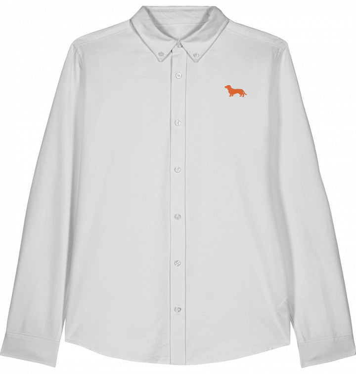 Dachshund Love - Damen Oxford Shirt Organic
