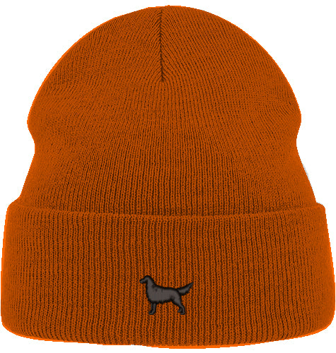 Beanie Organic - Flat Coated Retriever schwarz