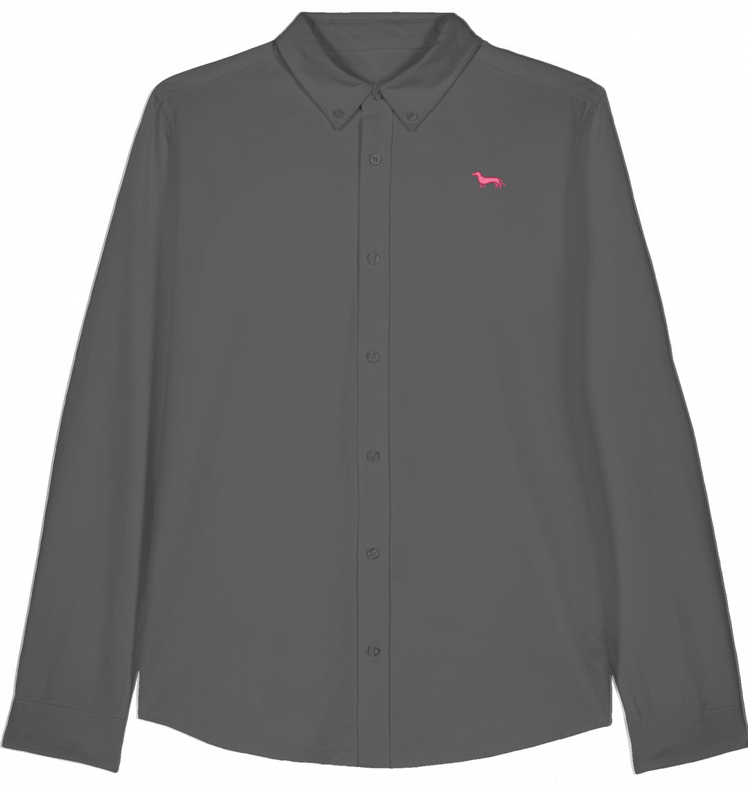 Oxford Hemd Herren - Dackel pink
