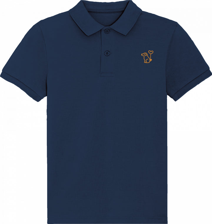 Art dog yellow - Organic Polo Kids