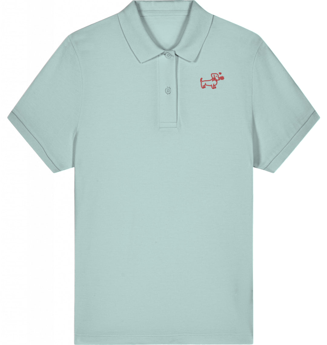 A Flower for you - Organic Polo Shirt Ladies Style
