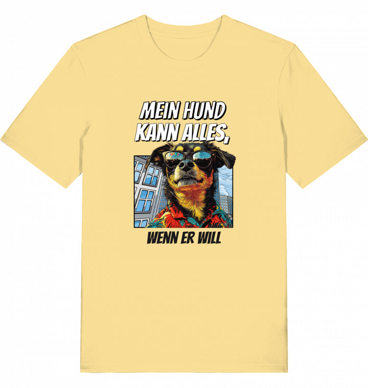 Mein Hund kann alles NY - Organic T-Shirt frontprint