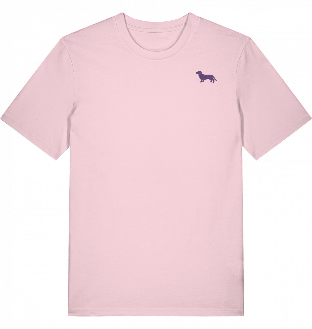 Dachshund lila - Organic T-Shirt