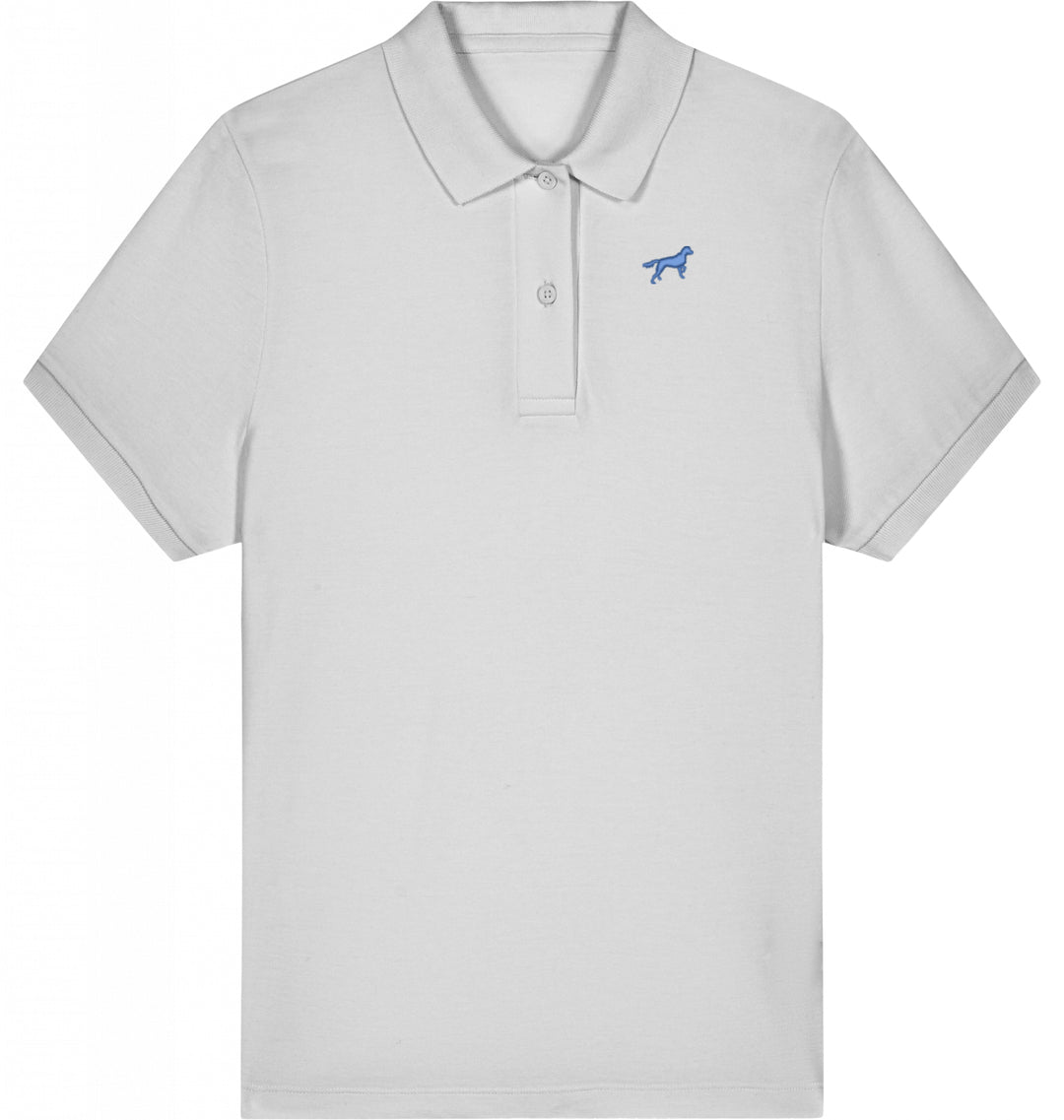 Polo Shirt Damen Organic Münsterländer blau