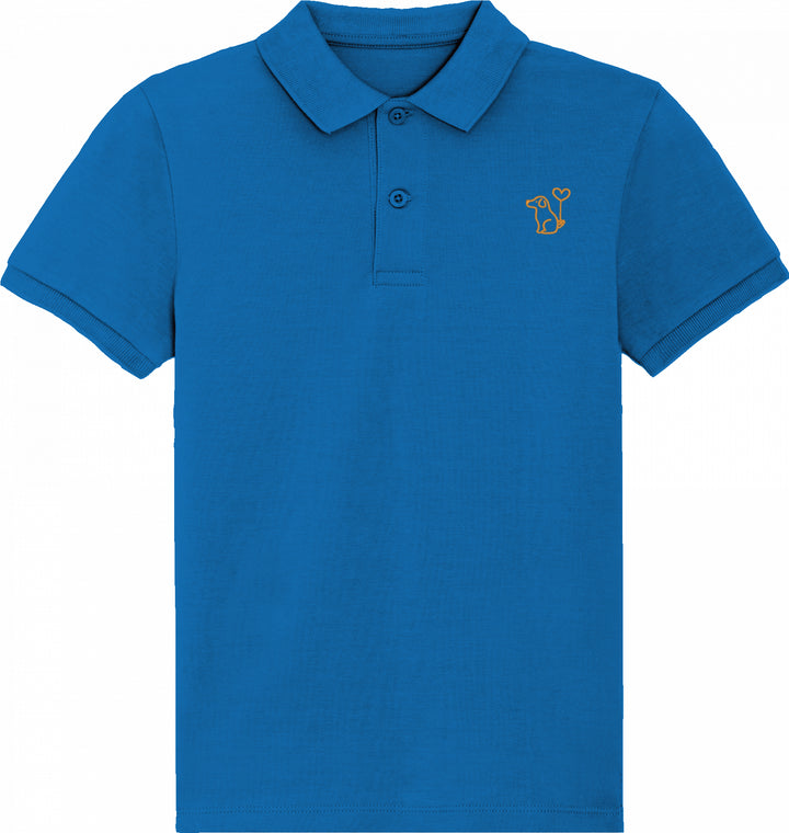 Art dog yellow - Organic Polo Kids