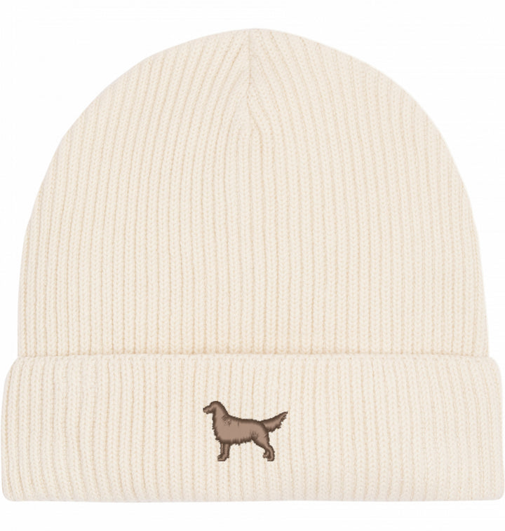 Fisherman Beanie organic - Flat Coated Retriever