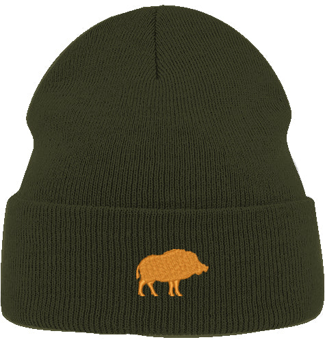 Organic Beanie - Wildschwein Orange