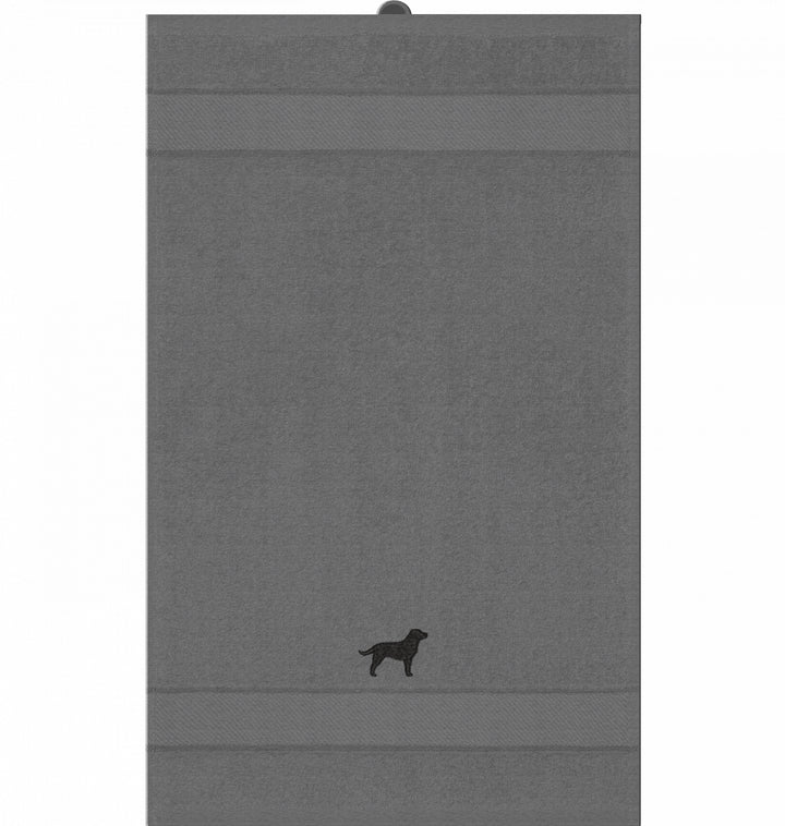 Lab love black - Gästehandtuch