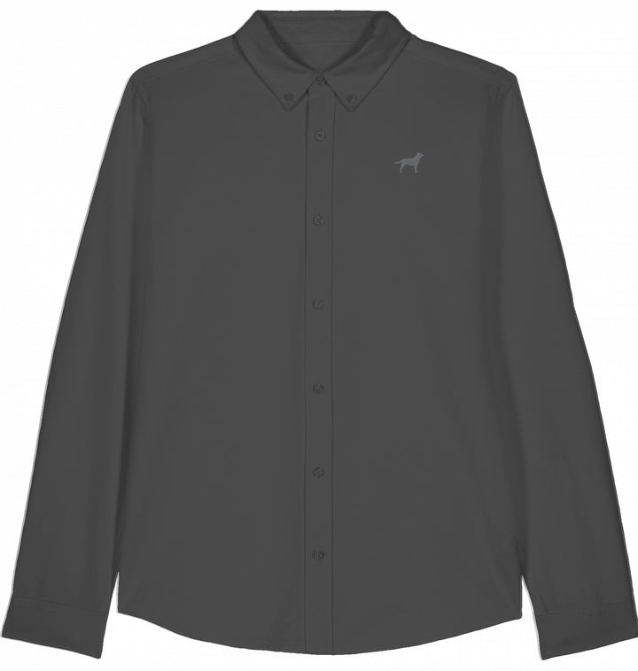 Oxford Bluse Damen Labrador silber